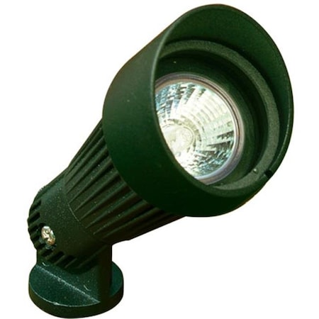 Dabmar Lighting <b>Features:</b><ul><li>Cast Aluminum Directional Spot Light with Hood.</li><li>Durable Cast Alu LV203-G